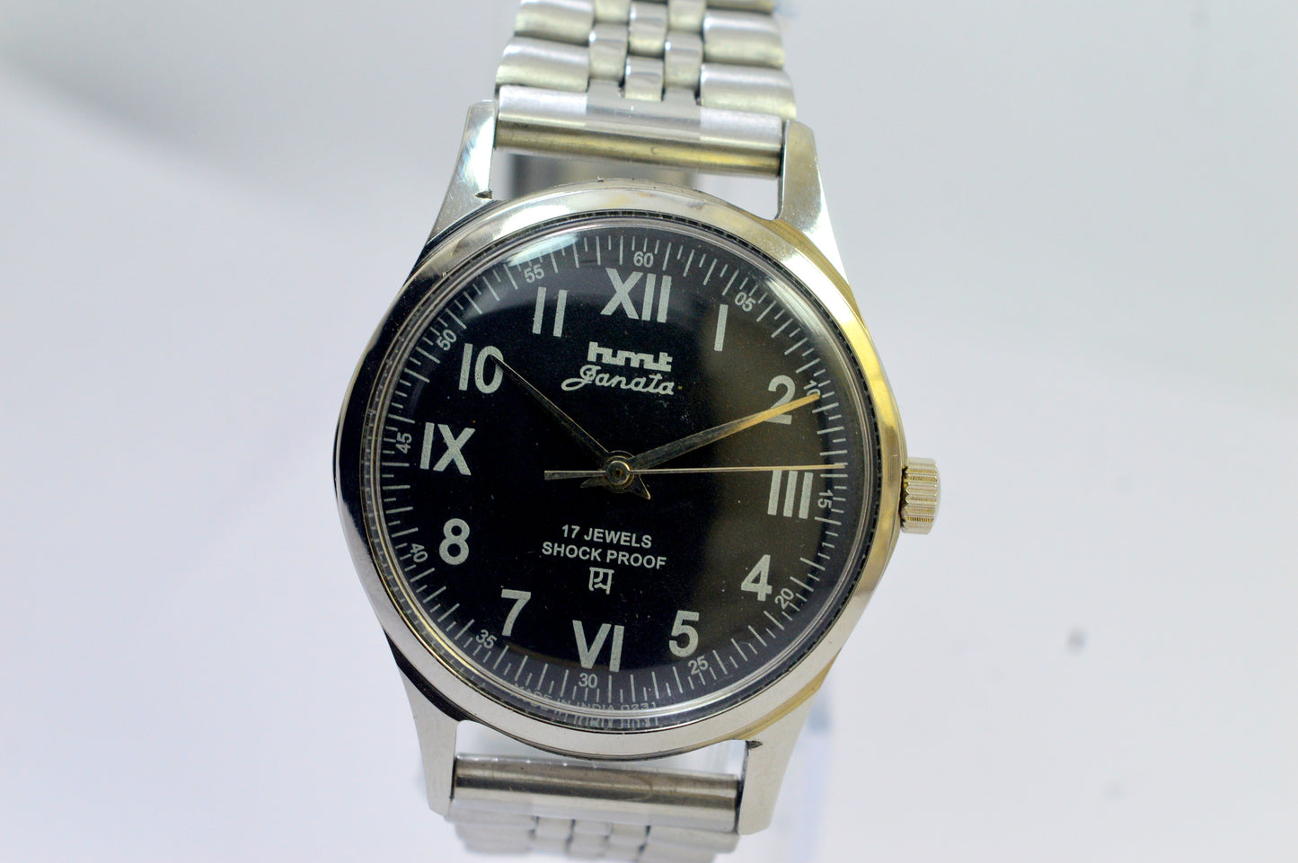 Hmt Janata Black Dial 17 Jewels Analog Wrist Watch For Men