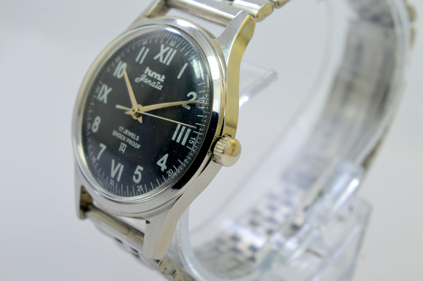 Hmt Janata Black Dial 17 Jewels Analog Wrist Watch For Men