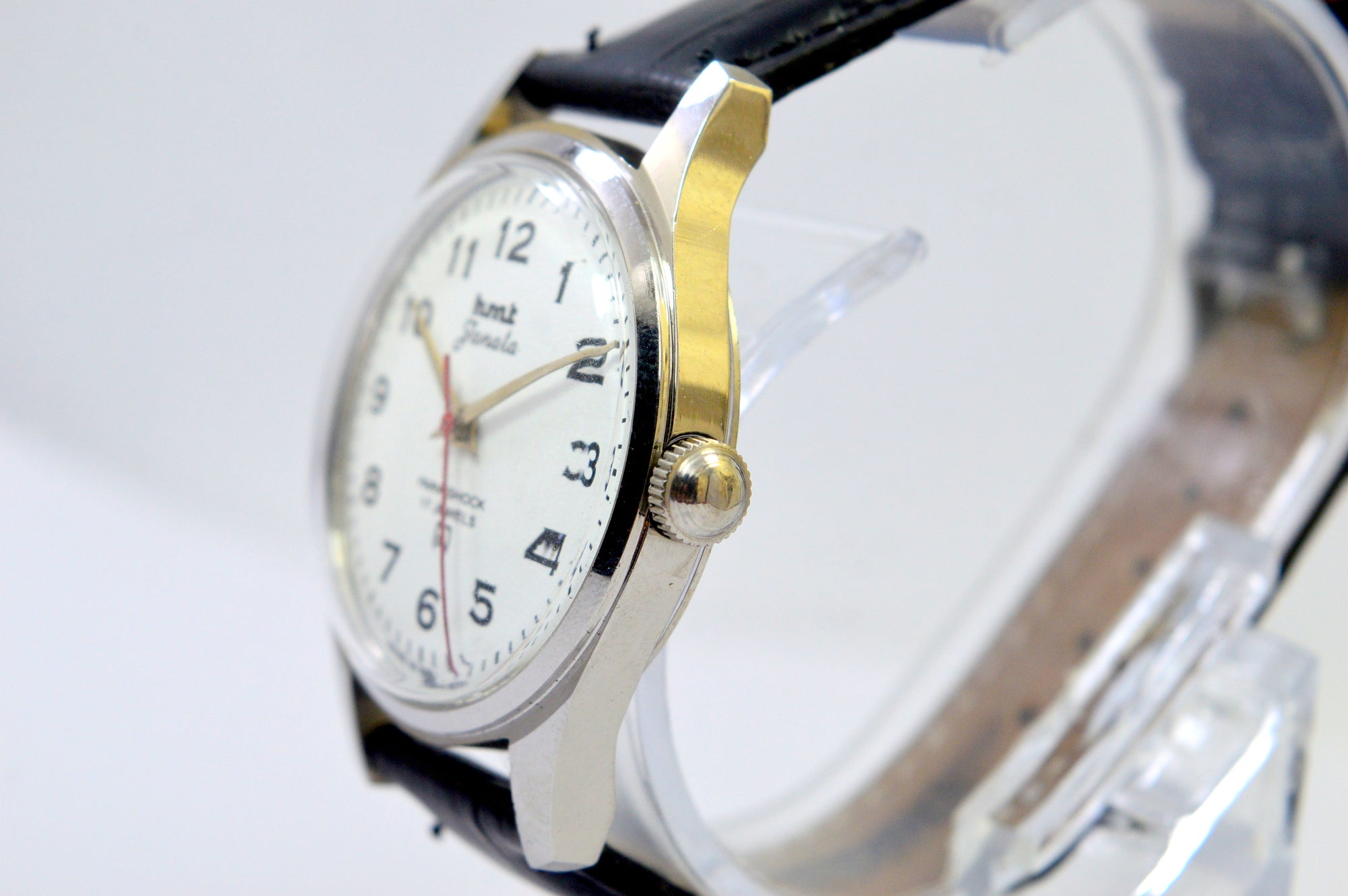 HMT JANATA WHITE DIAL ANALOG 17 JEWELS WRIST WATCH FOR MEN