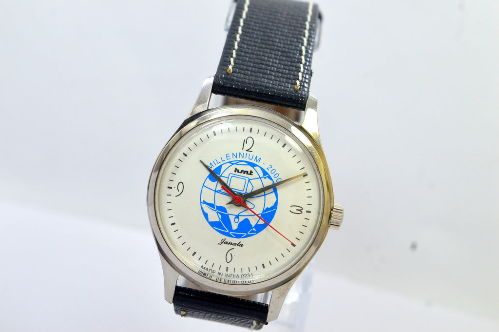 Hmt Janata White Dial 17 Jewels Analog Wrist Watch For Men