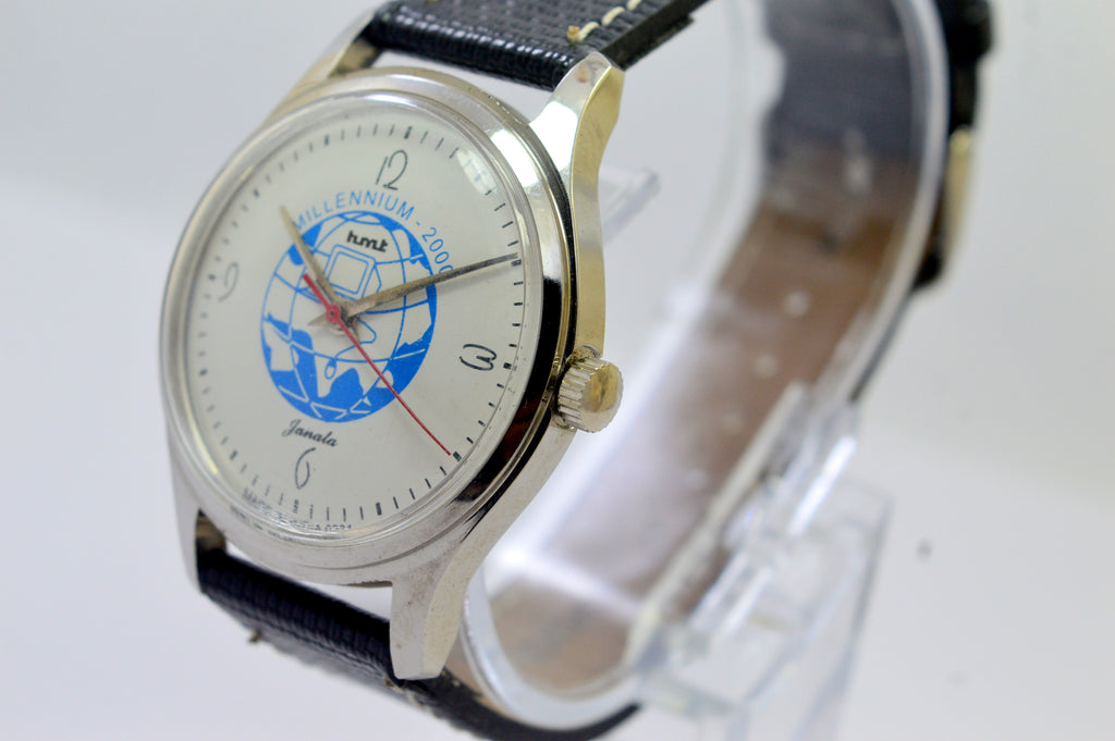 Hmt Janata White Dial 17 Jewels Analog Wrist Watch For Men