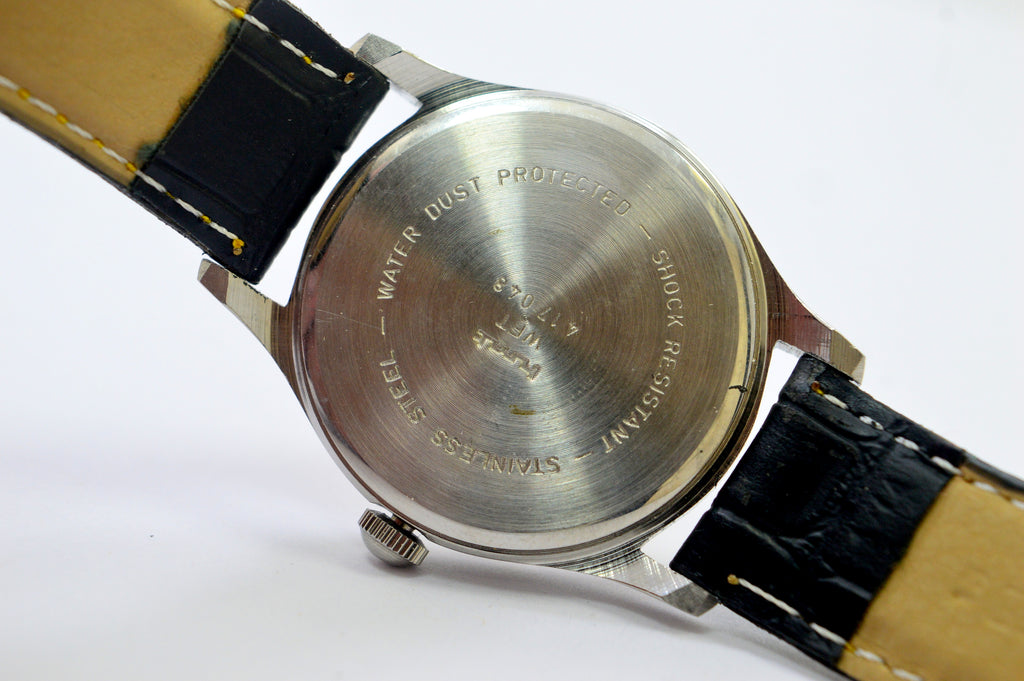 Hmt janata Yellow Dial Analog 17 Jewels Wrist Watch For Men