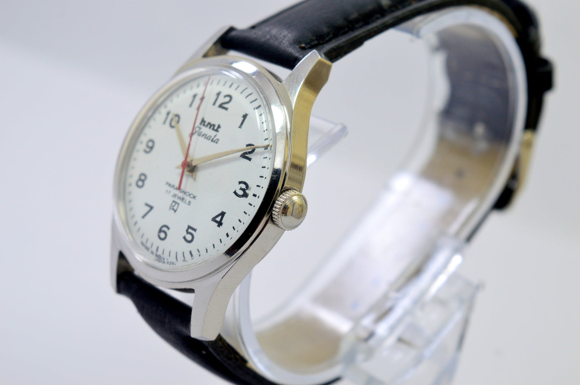 Hmt Janata White Dial Analog 17 Jewels Wrist Watch For Men