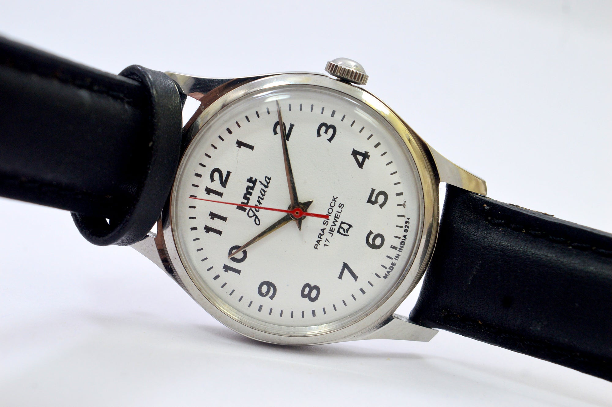 Hmt Janata White Dial Analog 17 Jewels Wrist Watch For Men