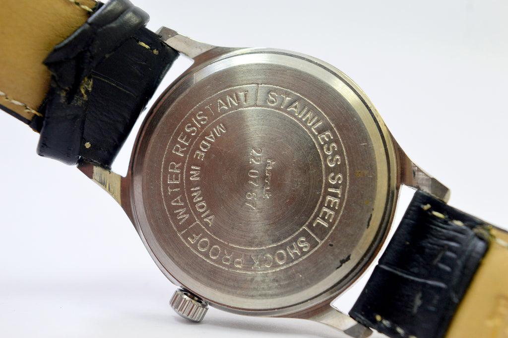 Hmt Jawan White Dial 17 Jewels Analog Wrist Watch For Men