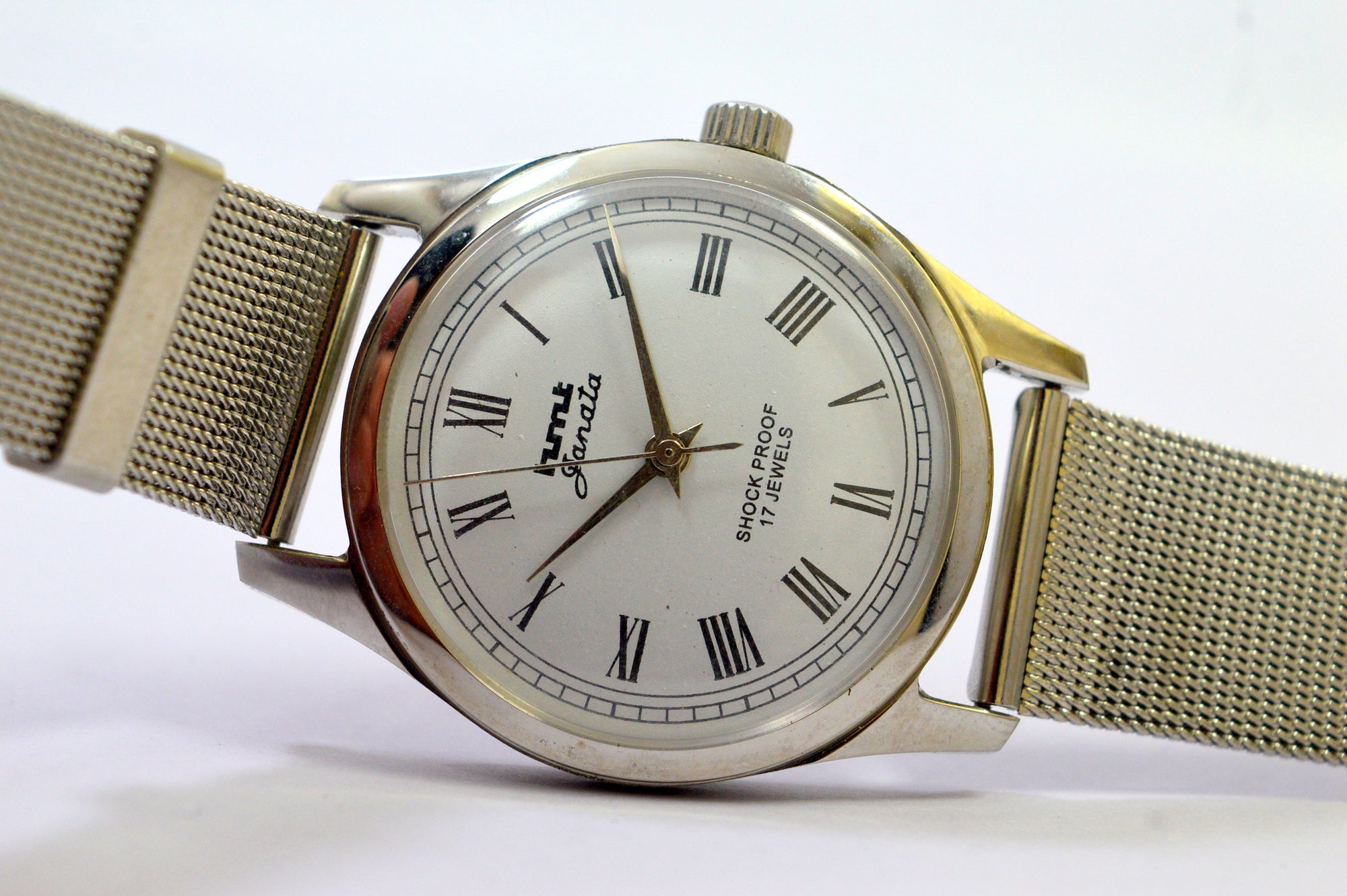 Hmt Janata White Dial 17 jewels Analog Wrist Watch For Men