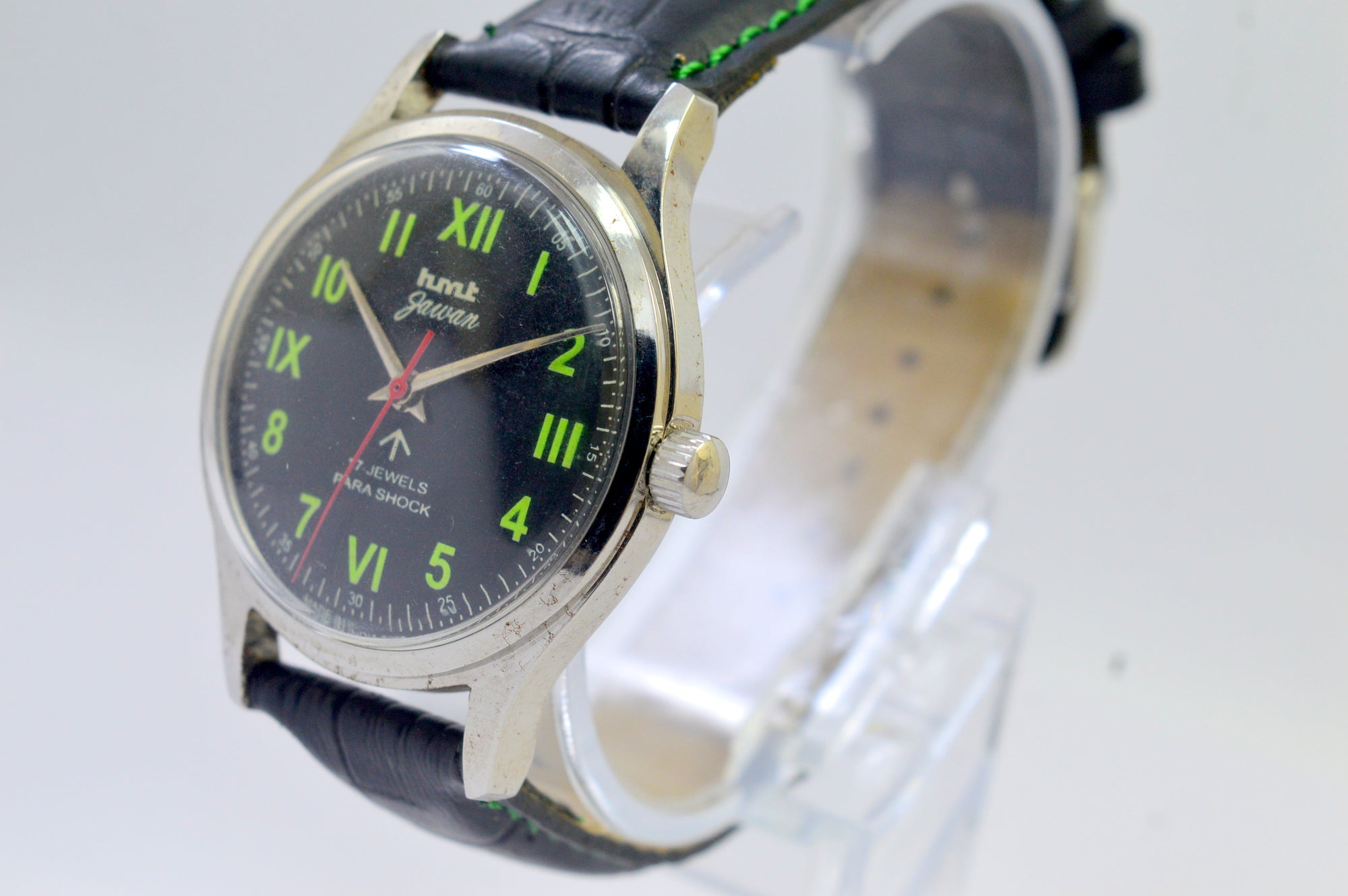 Hmt Jawan Black Dial 17 Jewels Analog Wrist Watch For Men