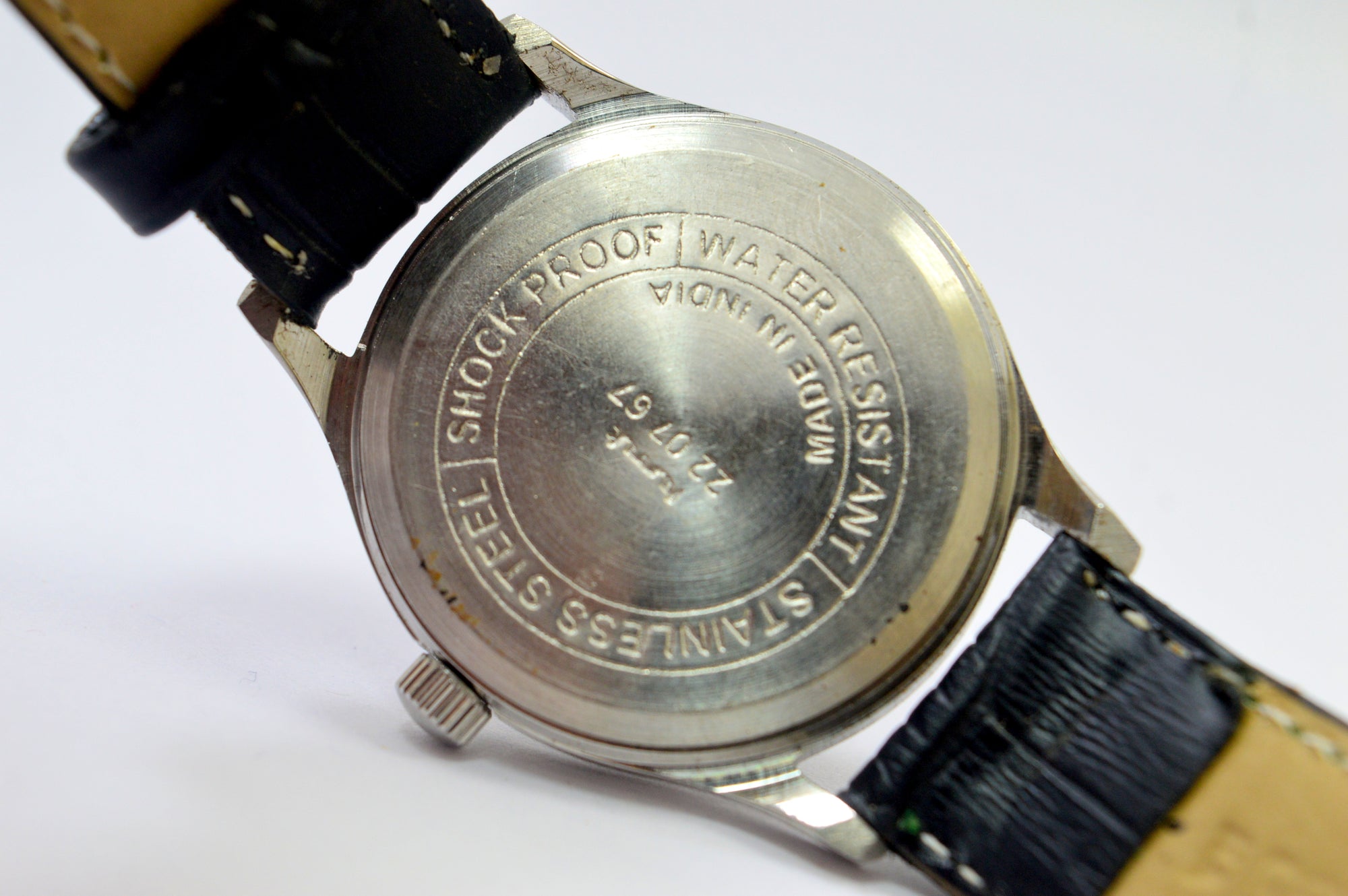 Hmt Jawan Black Dial 17 Jewels Analog Wrist Watch For Men