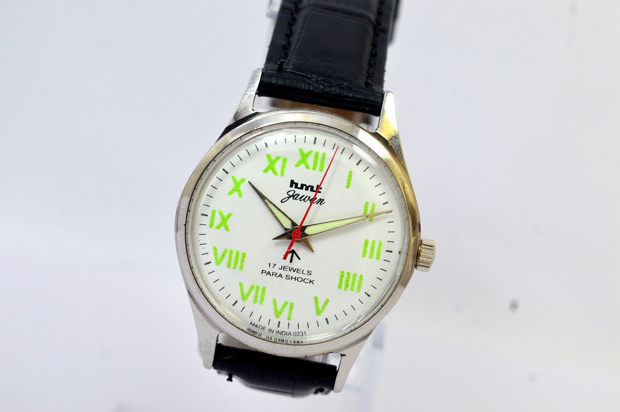 Hmt Jawan White Dial 17 Jewels Analog Wrist Watch For Men