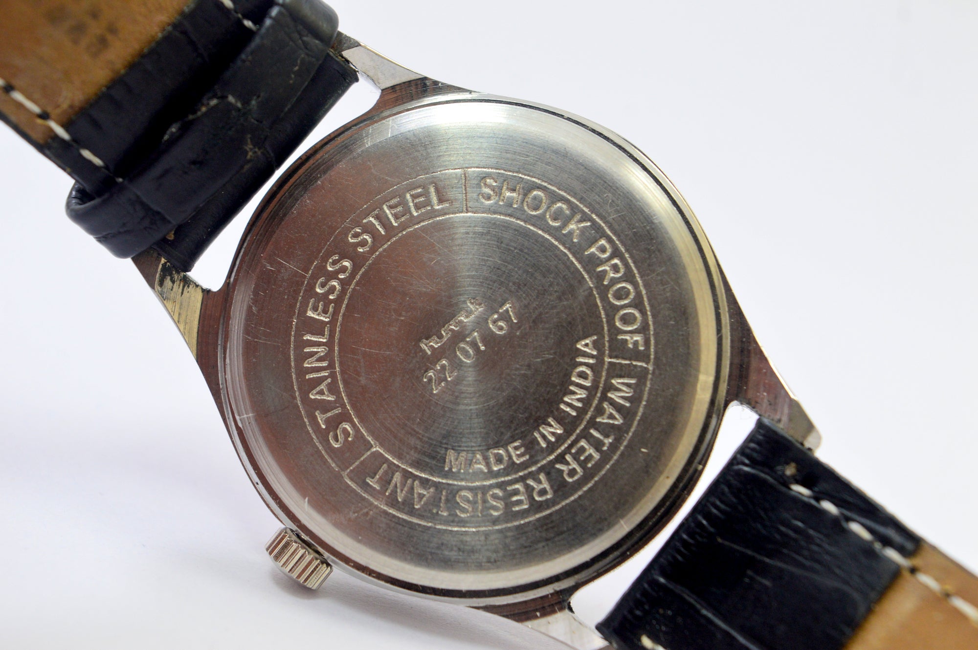 Hmt Jawan White Dial 17 Jewels Analog Wrist Watch For Men