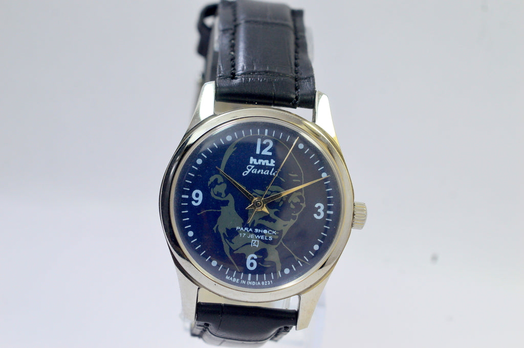 Hmt Janata Blue Dial 17 Jewels Analog Wrist Watch For Men