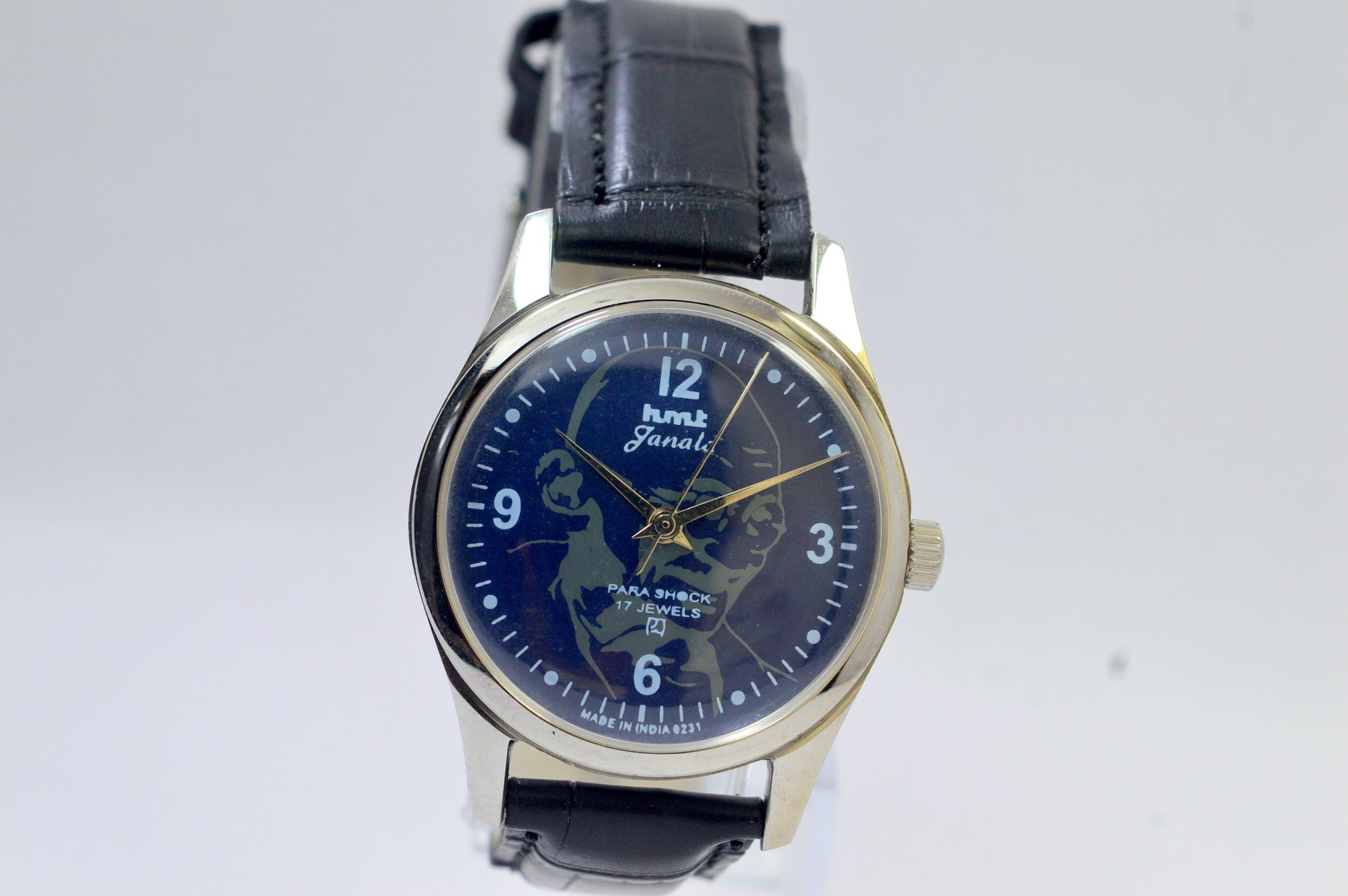 Hmt Janata Blue Dial 17 Jewels Analog Wrist Watch For Men