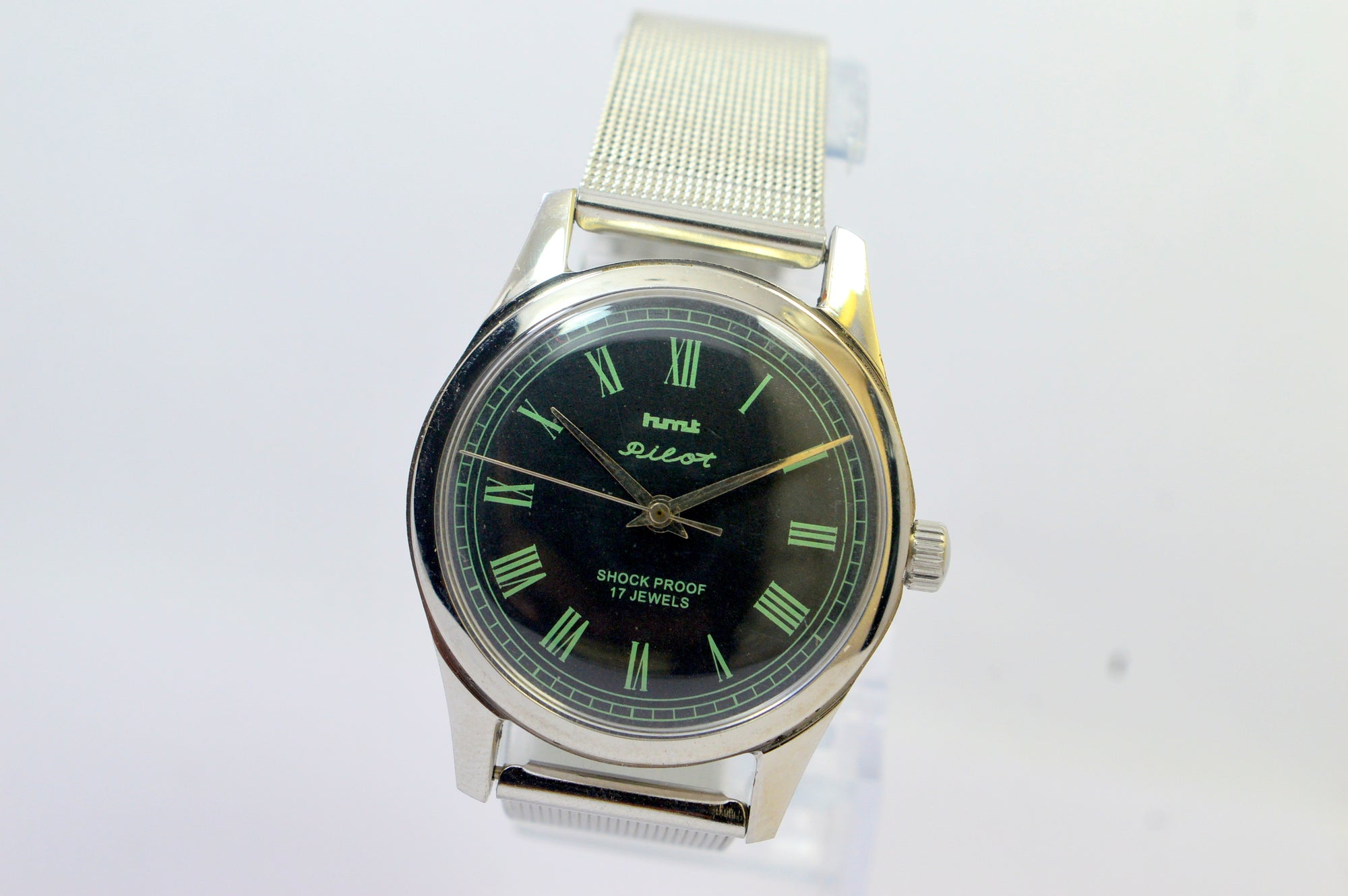 Hmt Pilot Black Dial 17 jewels Analog Wrist Watch For Men