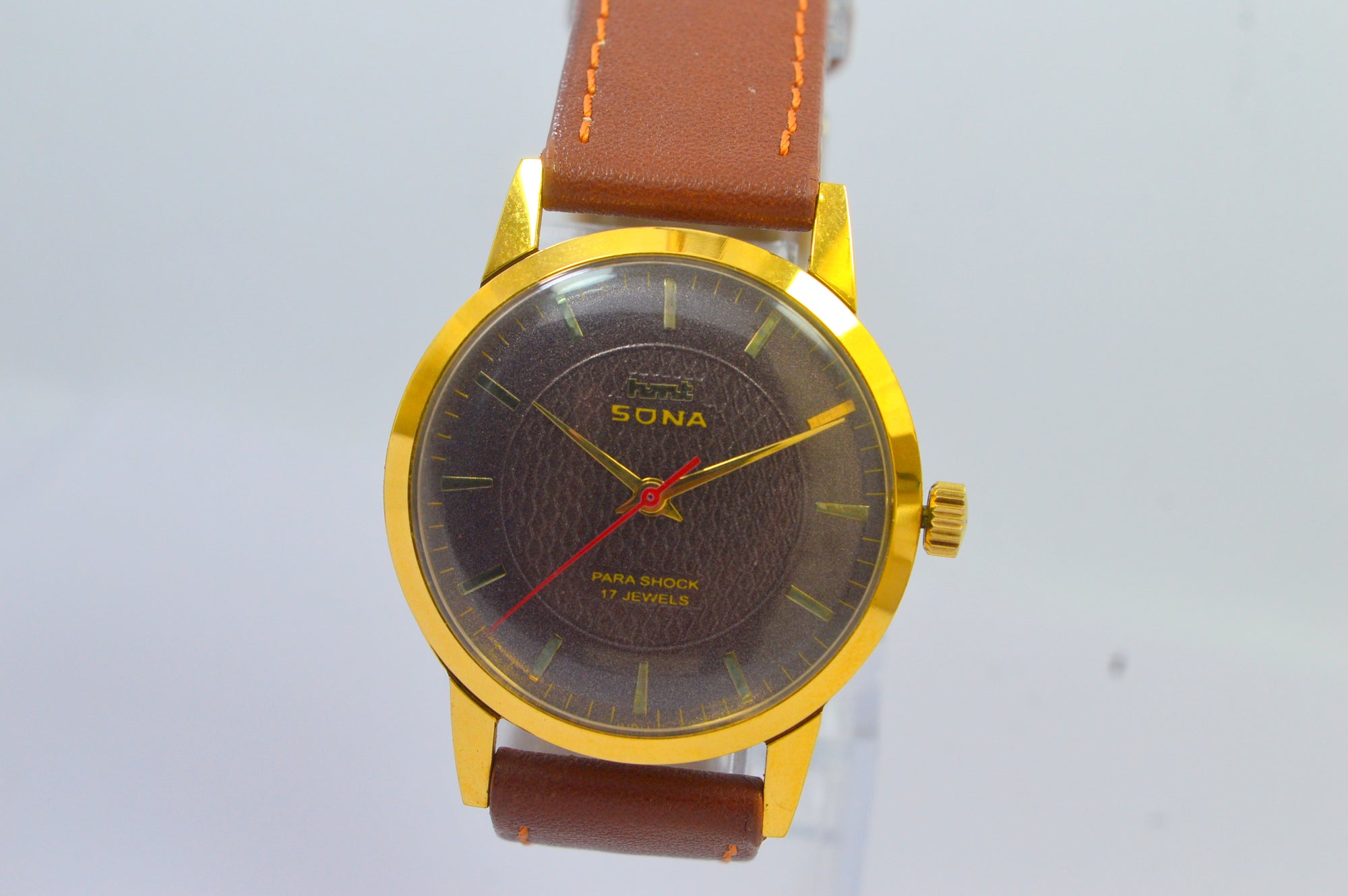 Hmt Sona Brown Dial 17 Jewels Analog Wrist Watch For Mens