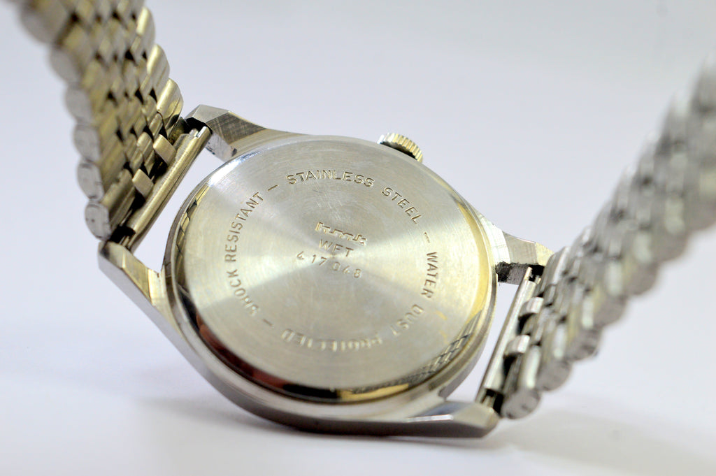 Hmt Janata White Dial 17 Jewels Analog Wrist Watch For Men