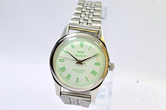 Hmt Pilot White Dial 17 Jewels Analog Wrist Watch For Men